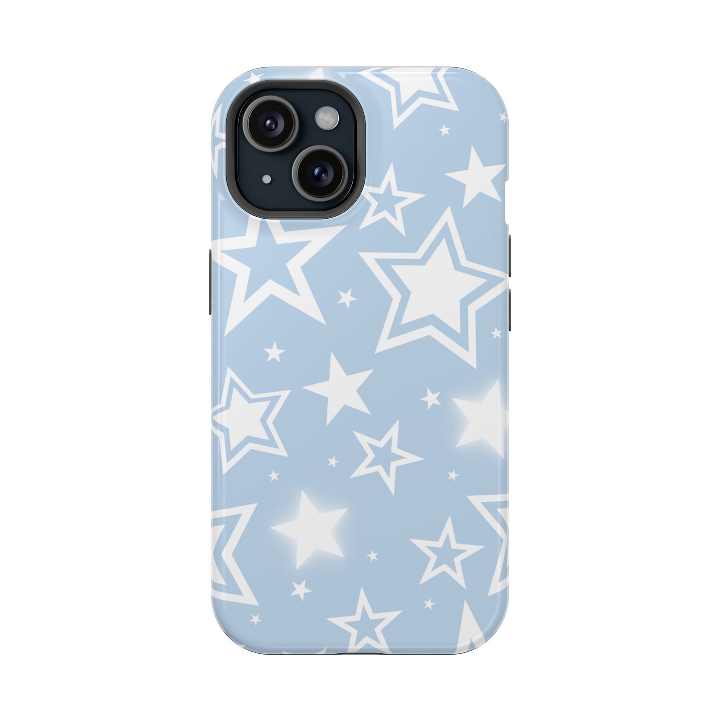 Blue Y2K Stars iPhone Case