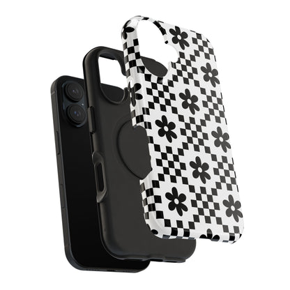 Monochrome Daisy iPhone Case