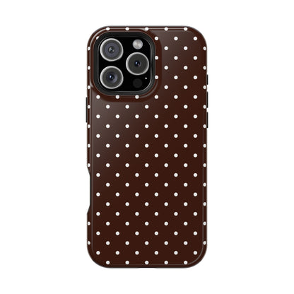 Mocha Mini Dots iPhone Case