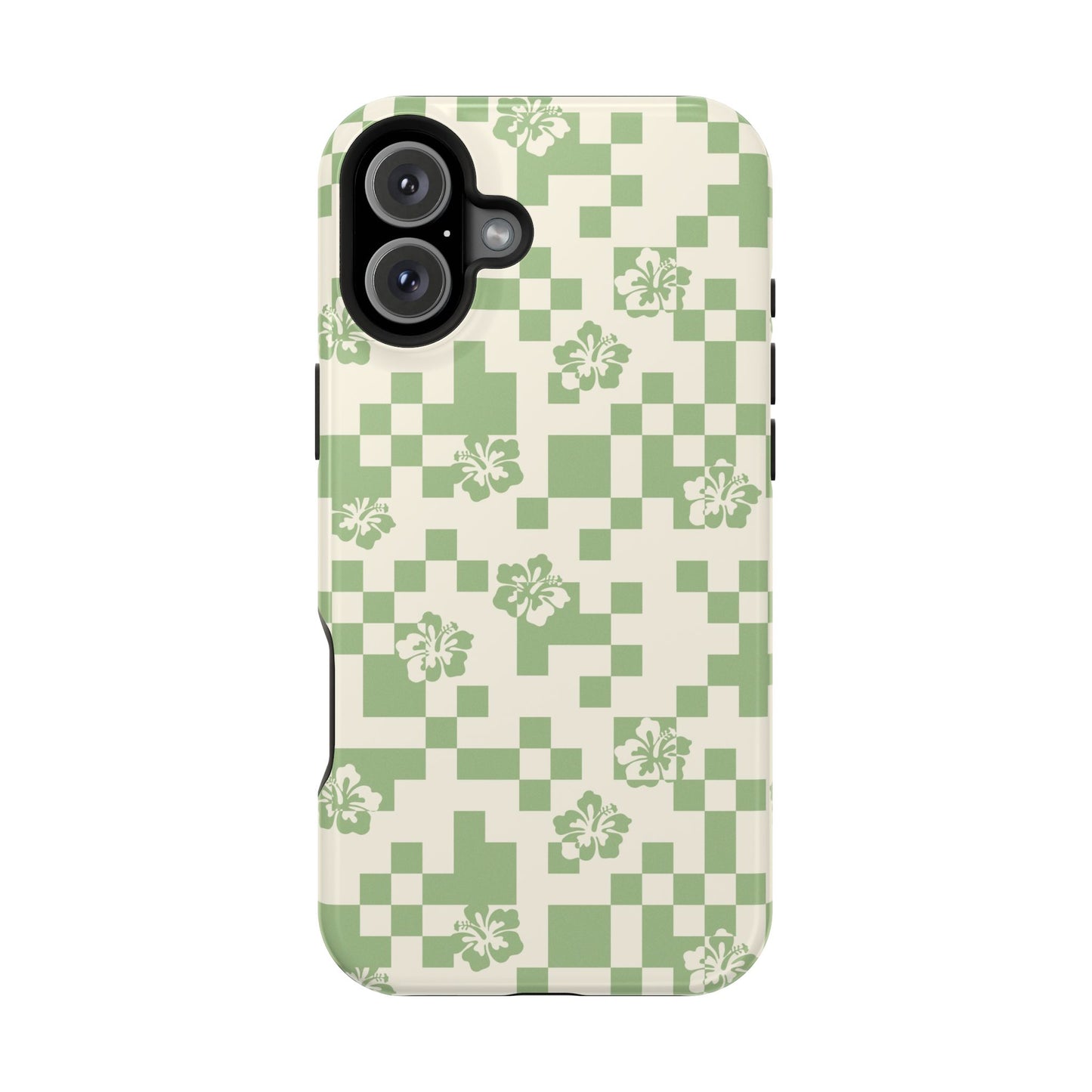 Green Hibiscus iPhone Case