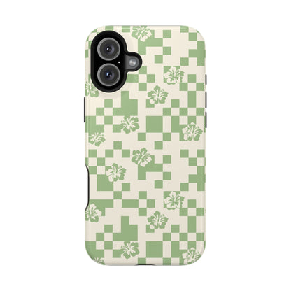 Green Hibiscus iPhone Case