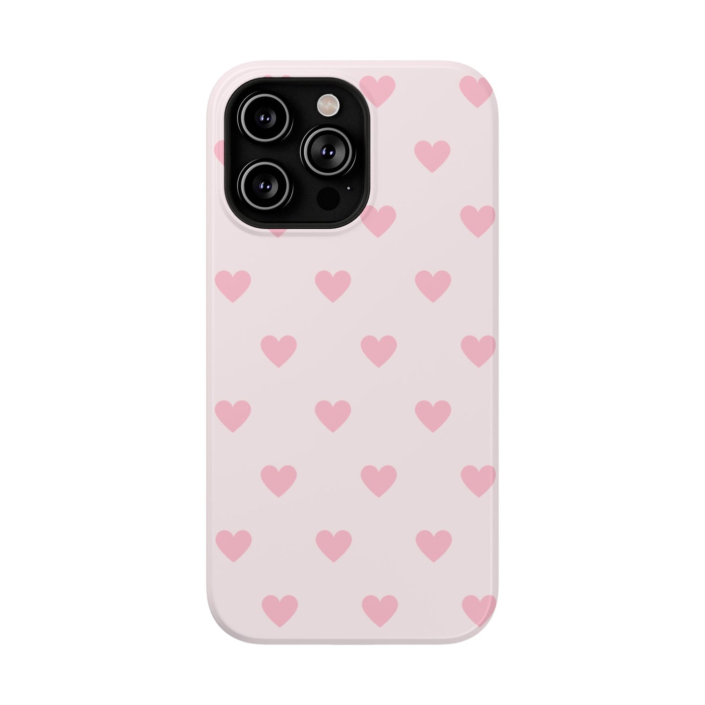 Light Pink Hearts iPhone Case