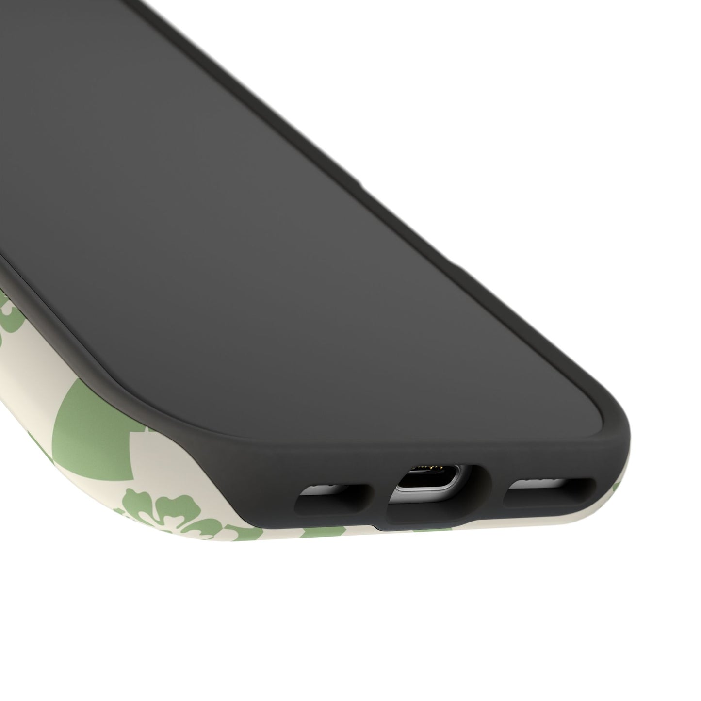 Green Hibiscus iPhone Case