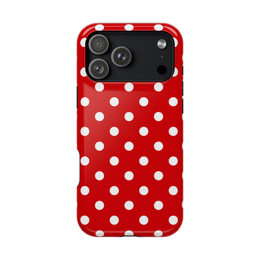 Red Polka Dots iPhone Case