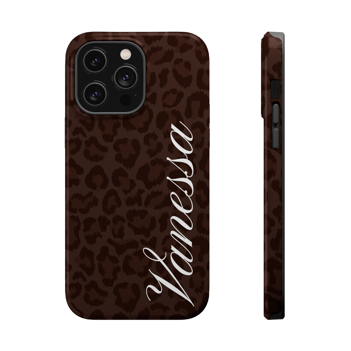 Custom Mocha Leopard iPhone Case
