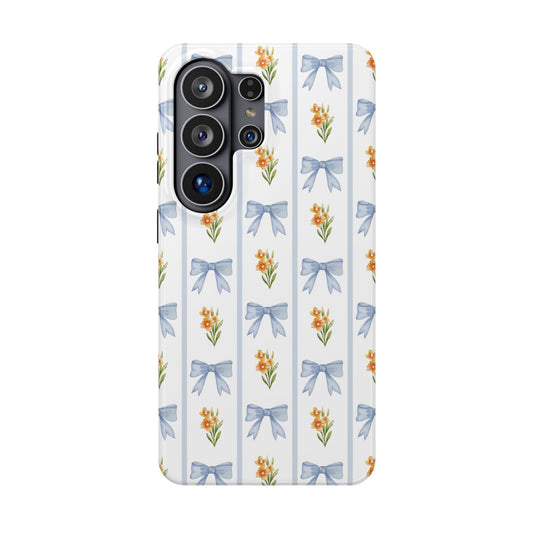 Blue Bows Samsung Case
