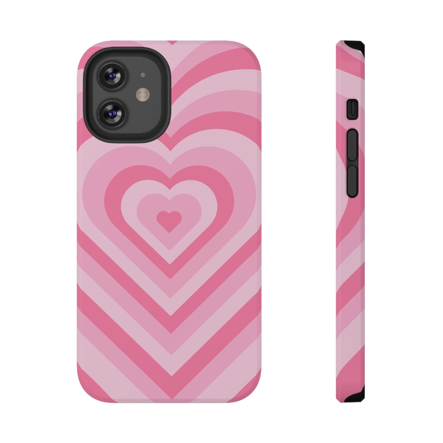 Pink Glowing Hearts iPhone Case
