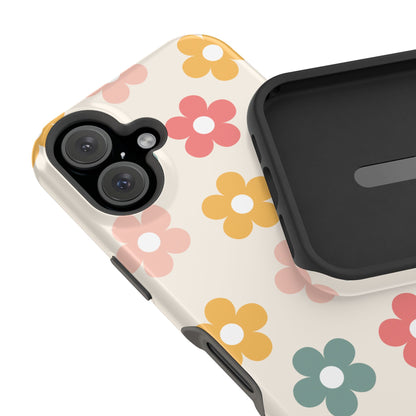 Boho Retro Flowers iPhone Case