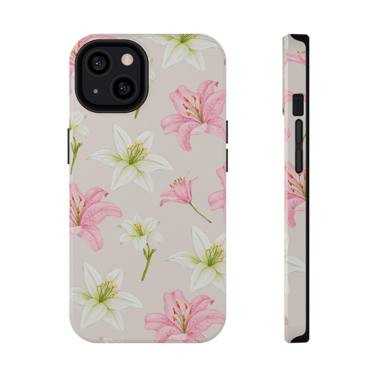 Beige Tiger Lily iPhone Case from Stella Cases