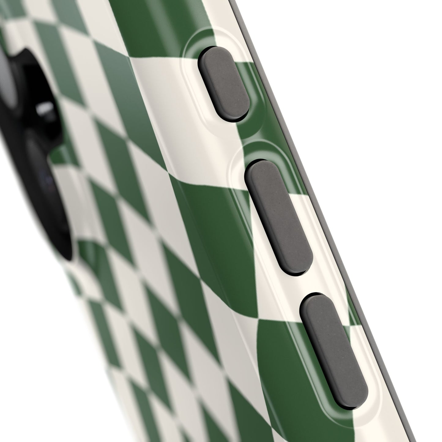 Green Wavy Checkered iPhone Case
