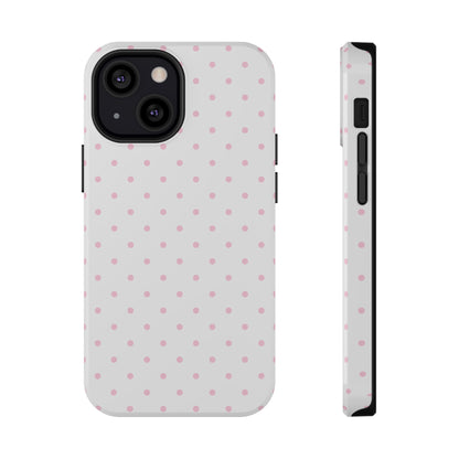 Pink Clouds Mini Dots iPhone Case