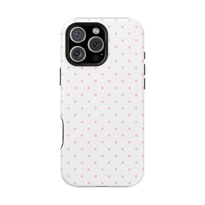 Pink Clouds Mini Dots iPhone Case