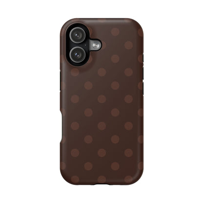 Mocha Polka Dots iPhone Case