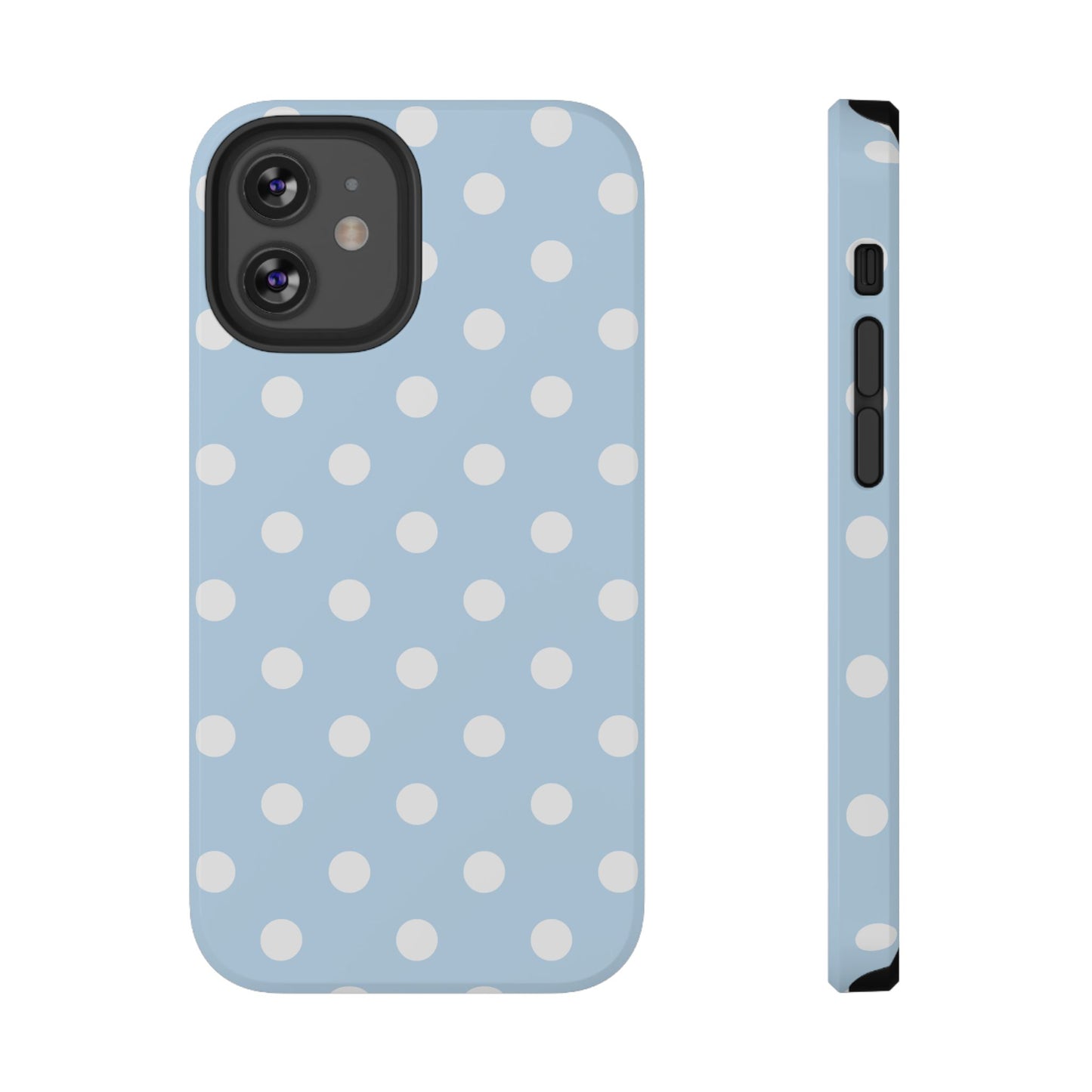 Blue Candy Polka Dots iPhone Case