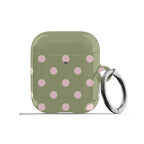 Pink Matcha Polka Dots AirPods Case
