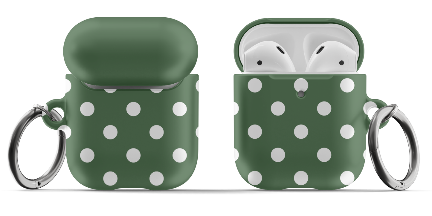 Green Polka Dots AirPods Case