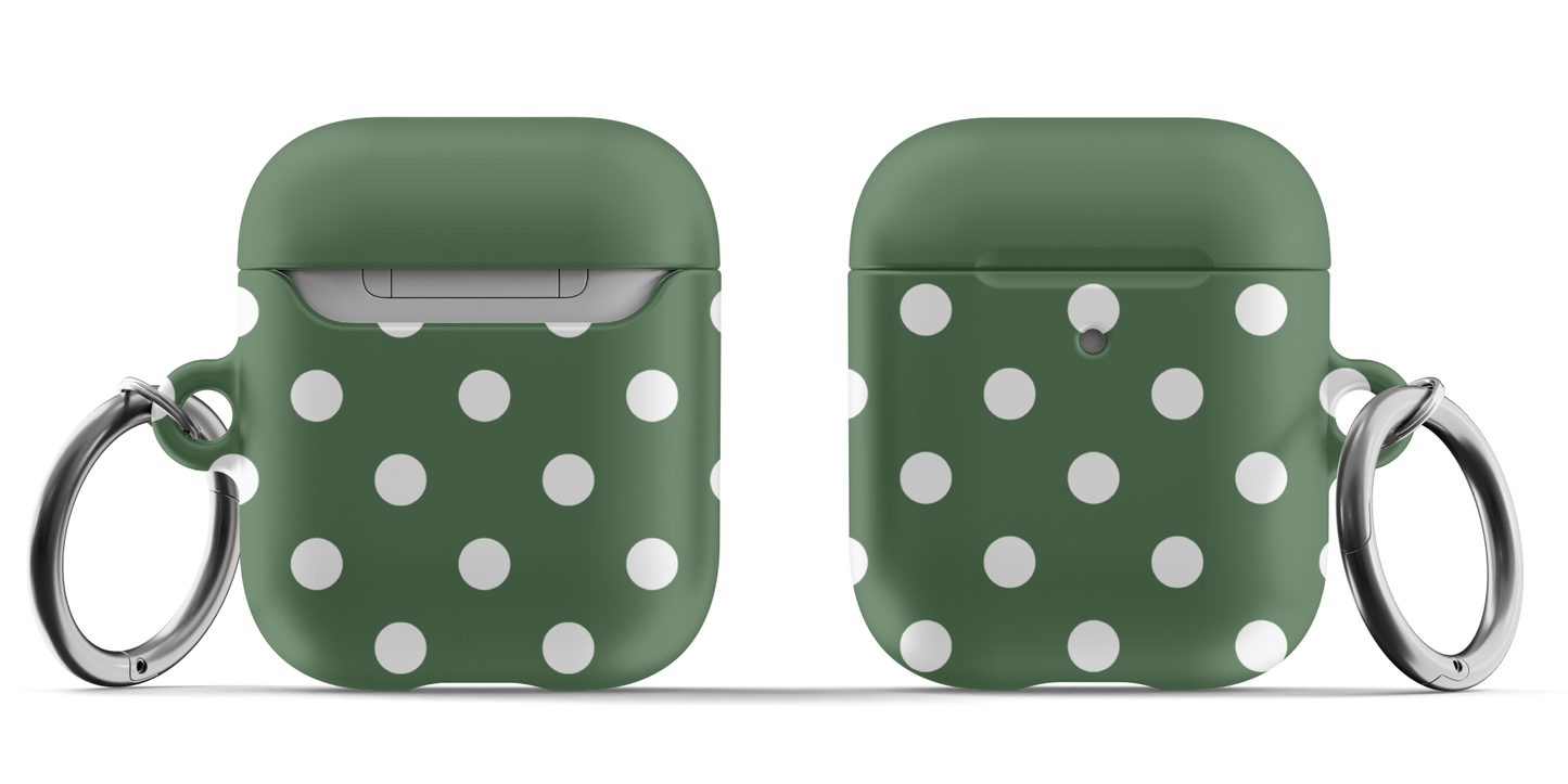 Green Polka Dots AirPods Case