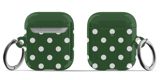 Green Polka Dots AirPods Case