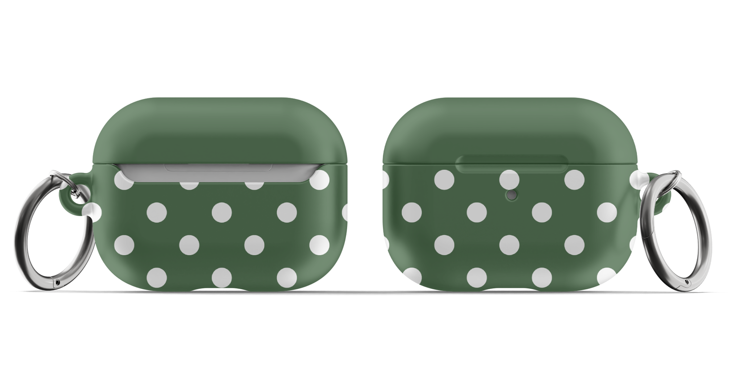 Green Polka Dots AirPods Case