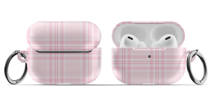 Pink Plaid AirPods Case