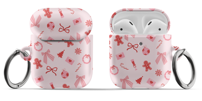 Pink & Red Holiday AirPods Case
