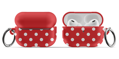 Red Polka Dots AirPods Case