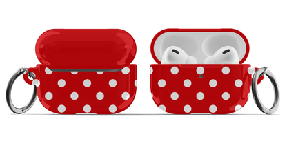 Red Polka Dots AirPods Case