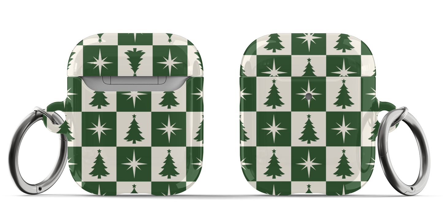 Evergreen Check AirPods Case