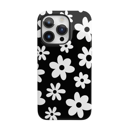 Black Flower Power iPhone Case