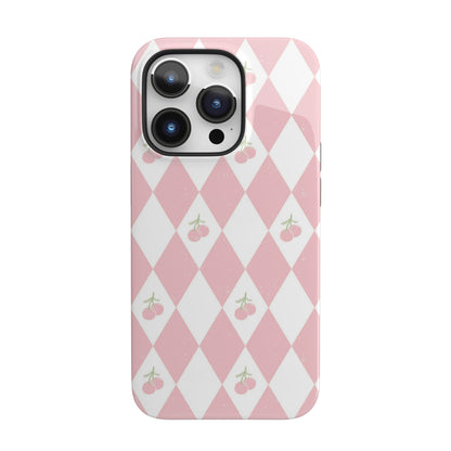 Cherry Argyle iPhone Case