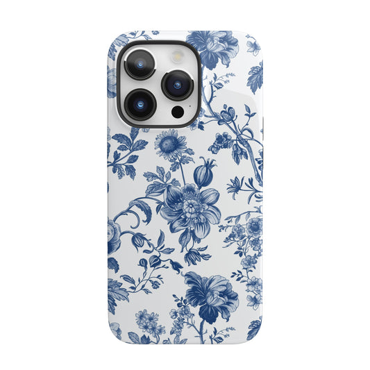 French Navy Toile iPhone Case