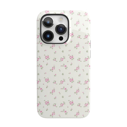 Blush Ditsy Flowers iPhone Case