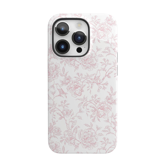 French Rosy Toile iPhone Case