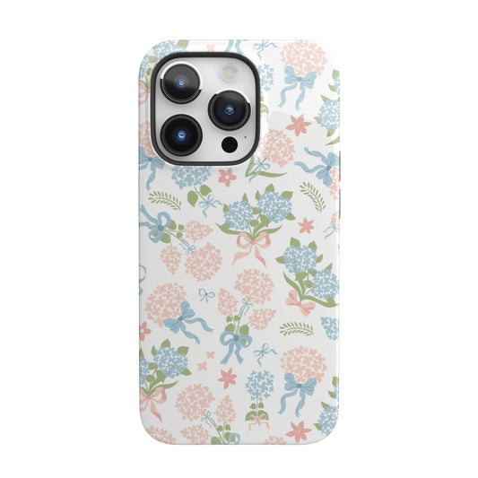Hydrangea Bows iPhone Case