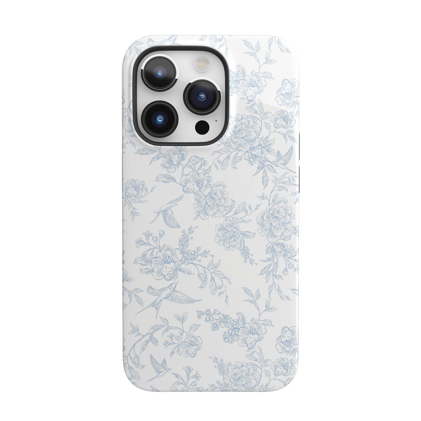 French Blue Toile iPhone Case