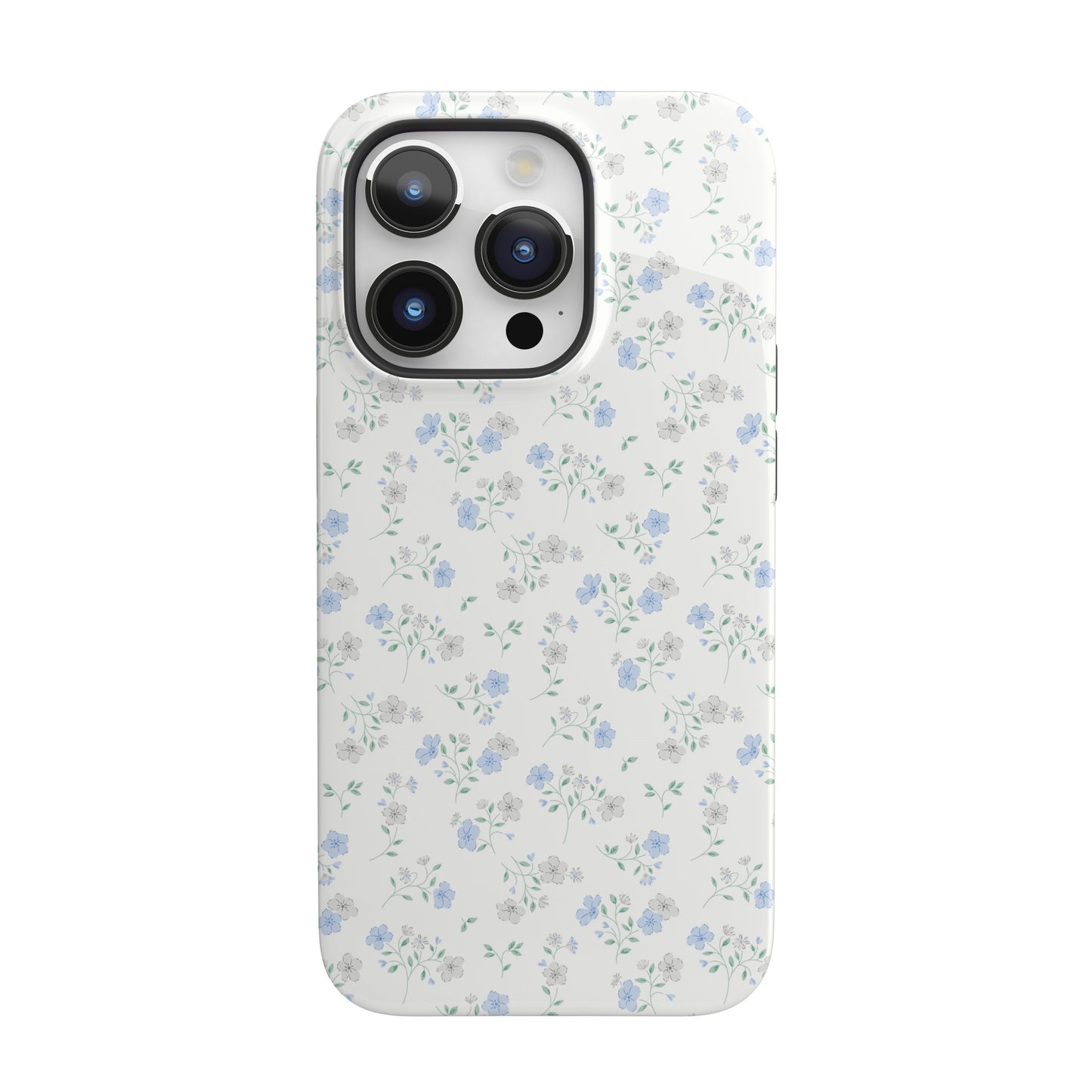 Blue Floral Ditsy iPhone Case