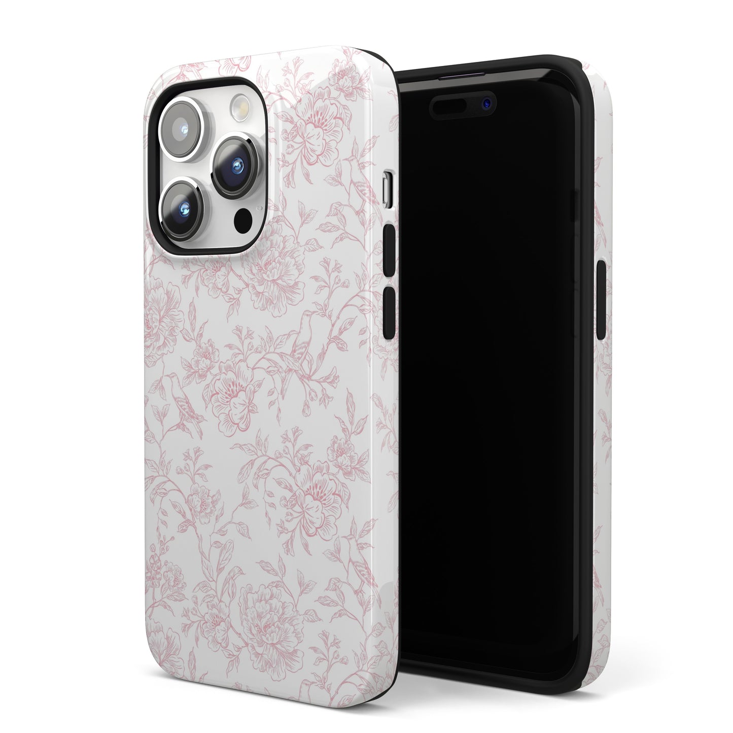 French Rosy Toile iPhone Case