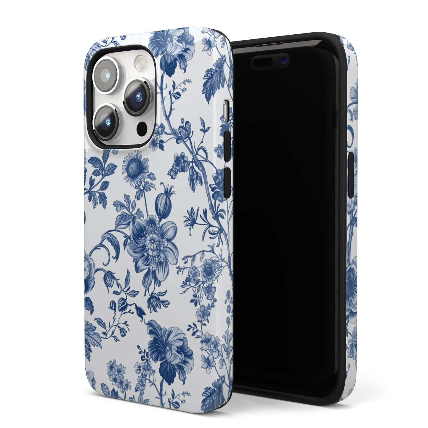 French Navy Toile iPhone Case