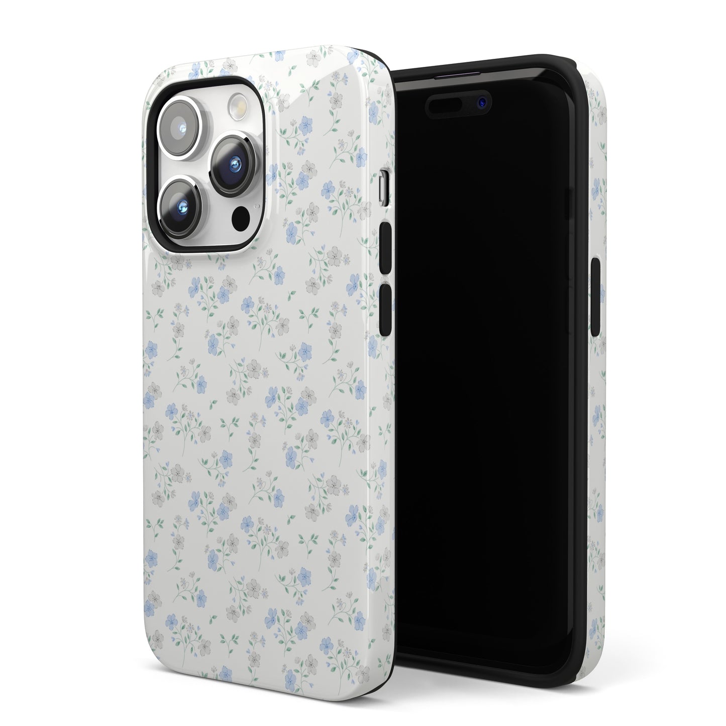 Blue Floral Ditsy iPhone Case