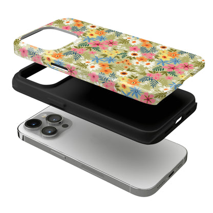 Colorful Posies iPhone Case
