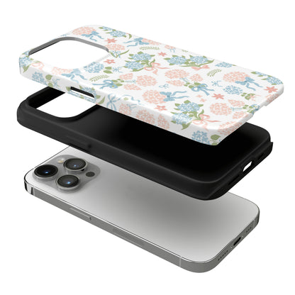 Hydrangea Bows iPhone Case