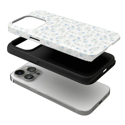 Blue Floral Ditsy iPhone Case