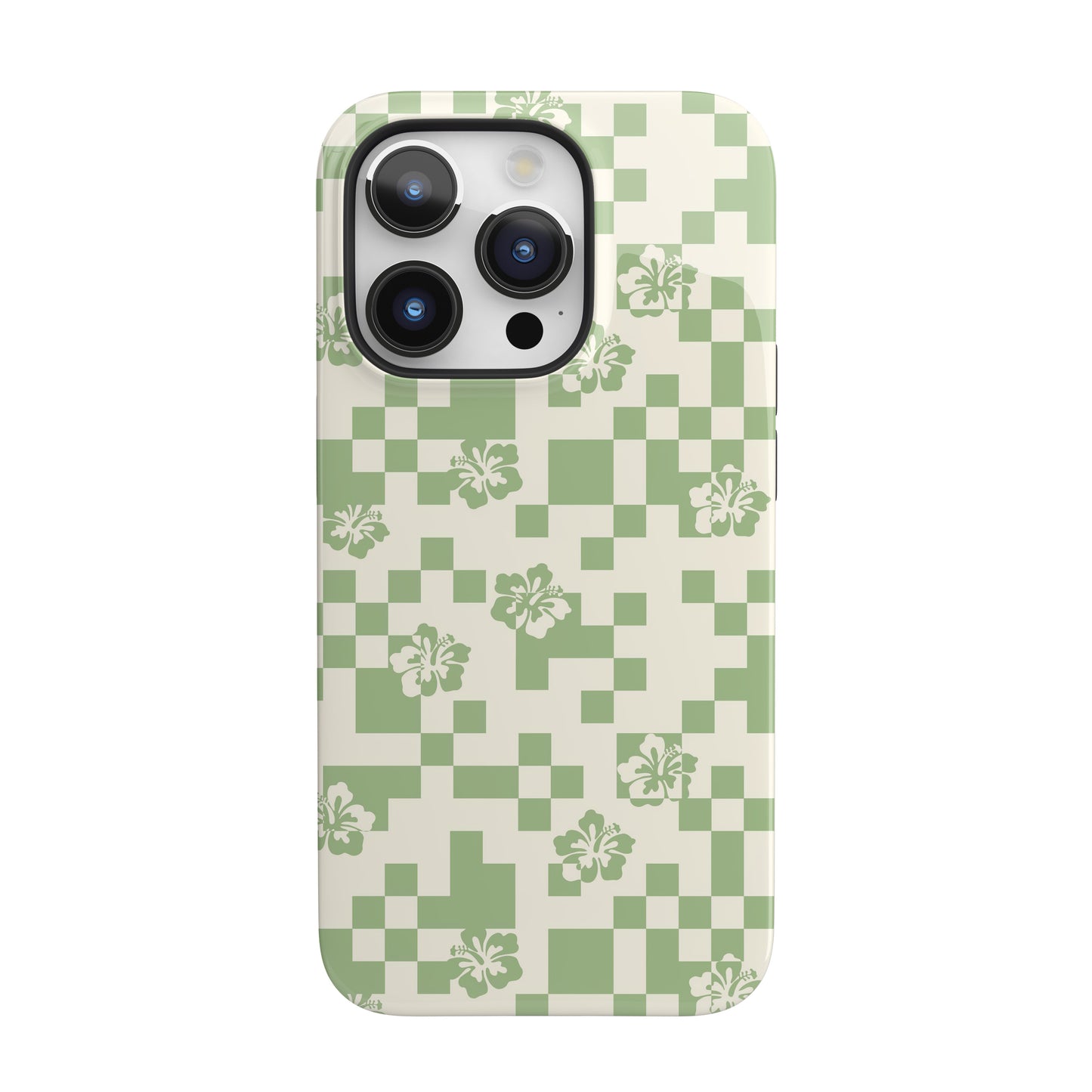 Green Hibiscus iPhone Case