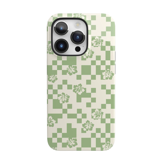 Green Hibiscus iPhone Case