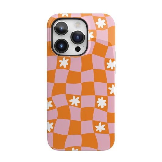Groovy Check iPhone Case