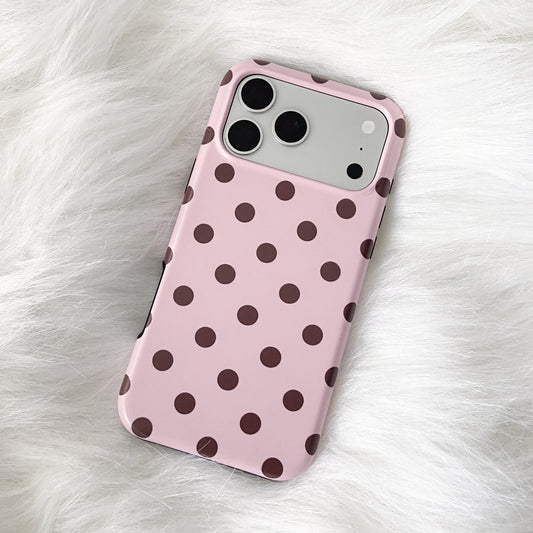 Pink Polka Dots iPhone Case