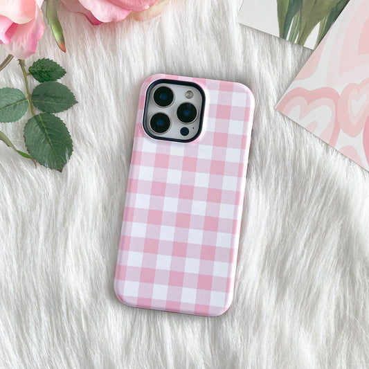 Pink Gingham iPhone Case