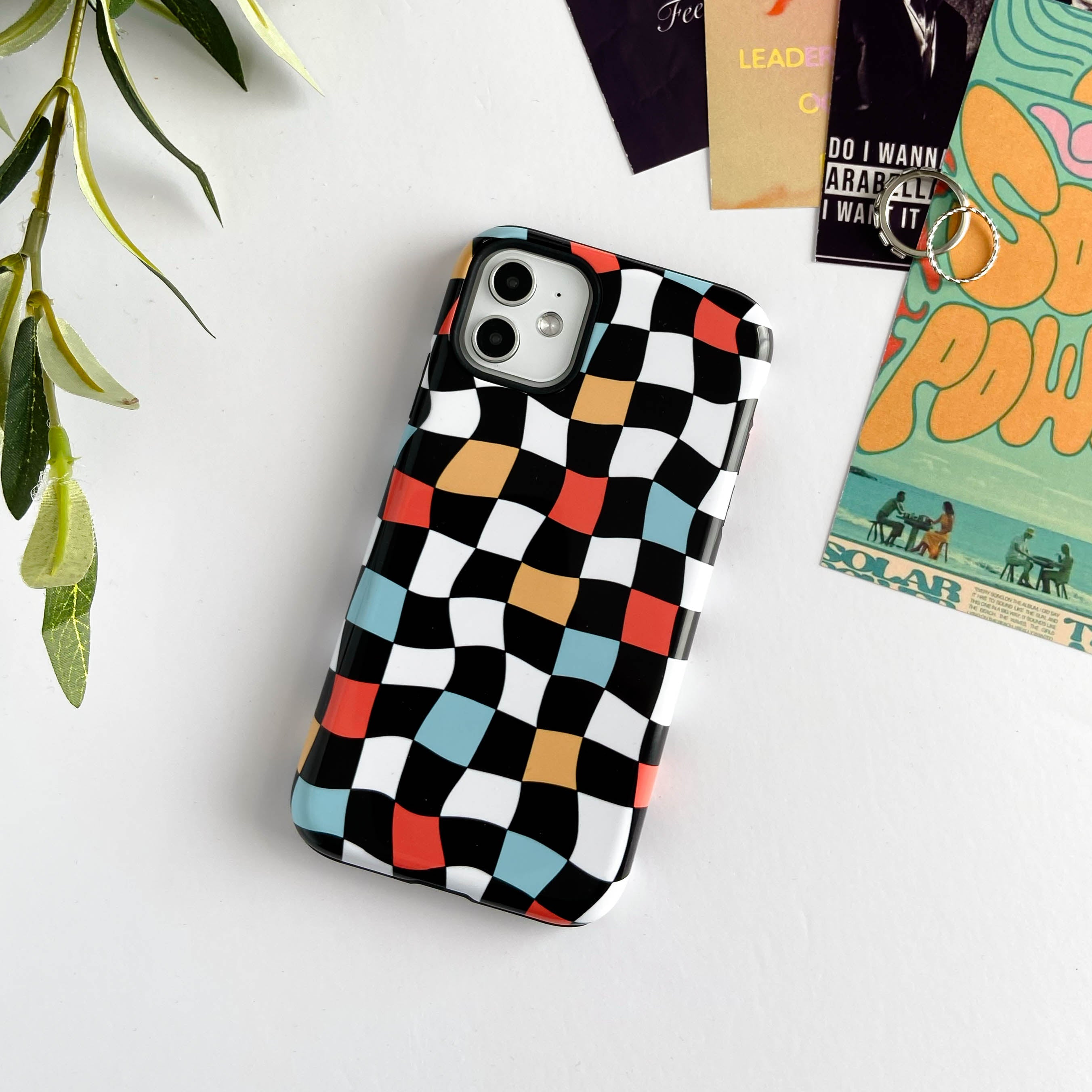 Retro Check iPhone Case