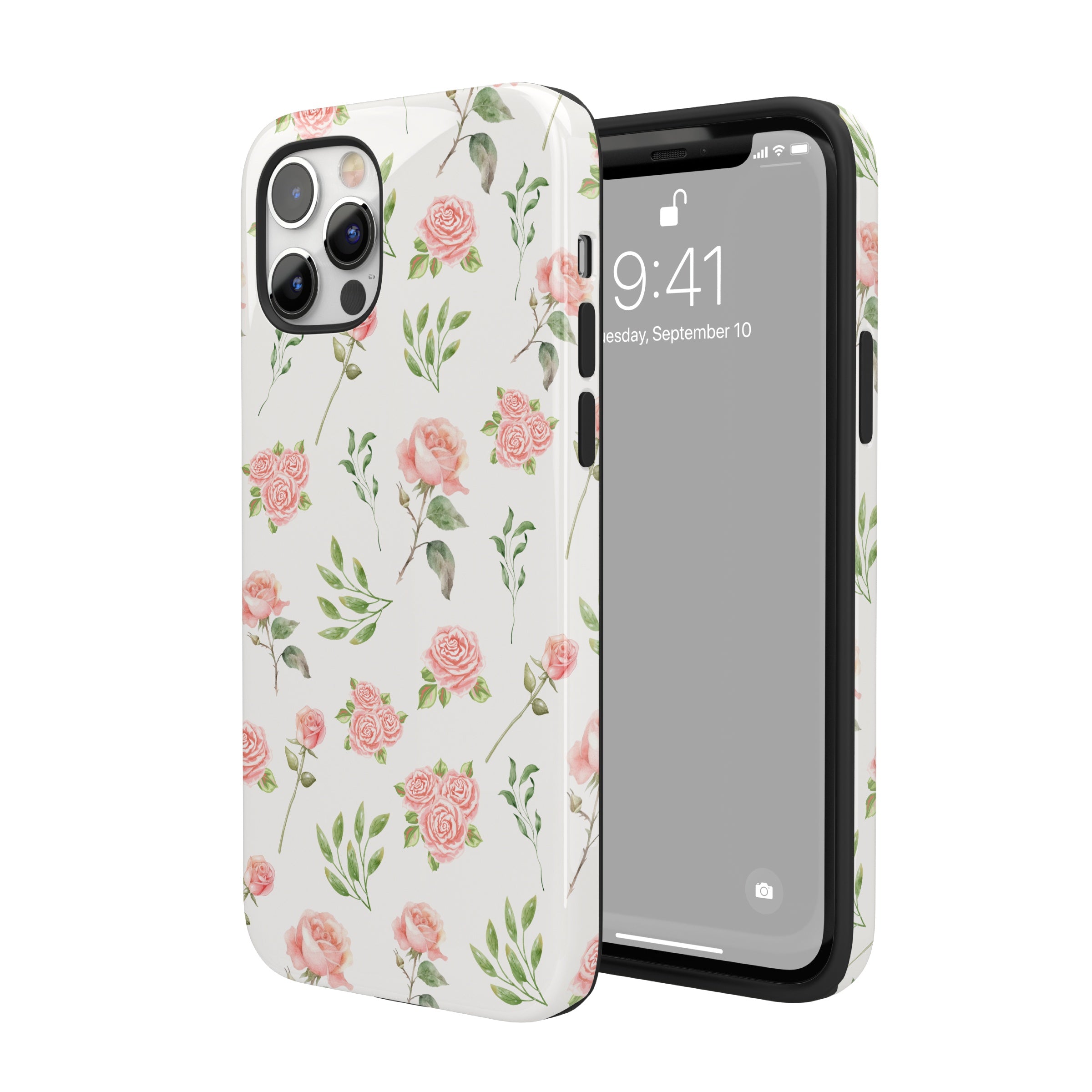 Pink Vintage Roses iPhone Case