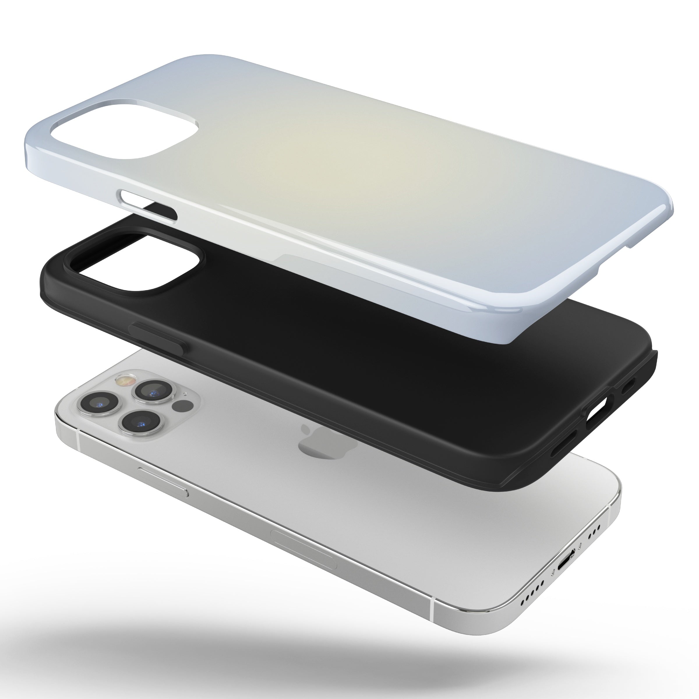 Blue & Yellow Aura iPhone Case